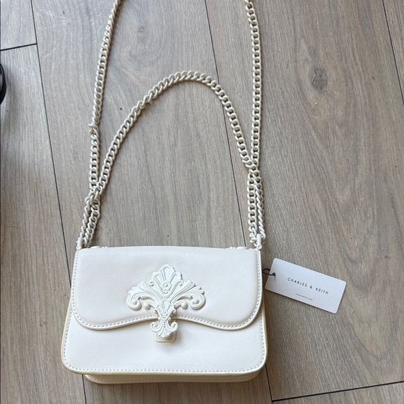 Charles & Keith Handbags - Charles & Keith White Crossbody Bag